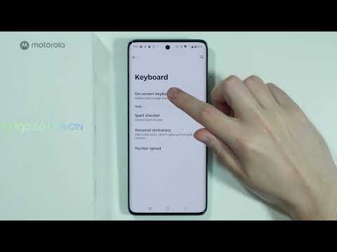Motorola Edge 60 Fusion: How to Turn ON/OFF Glide Typing (Swipe Typing)