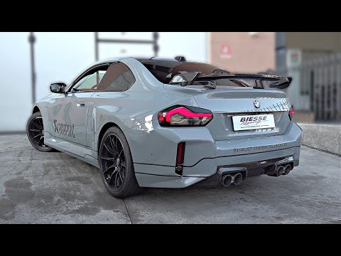 BMW M2 G87 with Akrapovic Slip-On Exhaust soundcheck | Dyno Pulls, OnBoard, Revs, Accelerations!
