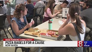 New Haven pizza bagel pop-up raises $2K for Feeding Families Foundation