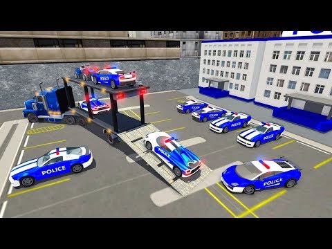 US Police Car Transport Cargo Ship Simulator (by Mushrooms Game) Android Gameplay [HD]