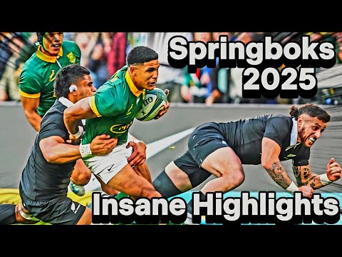 Springboks 2025 Insane Rugby Highlights - World's Most FEARED Rugby Team #sports #rugby 