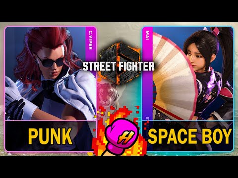 SF6 Punk (C.VIPER) VS Space Boy (MAI)🥊Street Fighter 6🥊スト6🥊4K 60ᶠᵖˢ