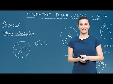 Cercul: definiții, rază, diametru și proprietăți - Clasa a VII-a