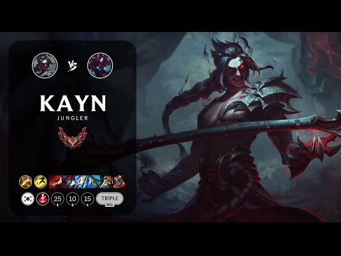Kayn Jungle vs Kha'Zix - KR Grandmaster Patch 13.13