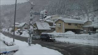preview picture of video 'Snow scene,Bus trip 【大雪の雪景色】 みなかみ町(群馬県)をバス旅行'