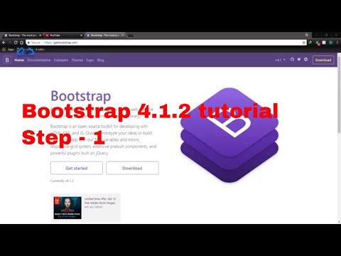 bootstrap 4.1.2 tutorial step by step | bootstrap 4.1.2 for beginners (#1)