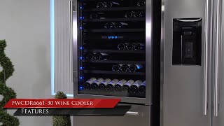 Forno Capraia 30-Inch Dual Temperature Zone Wine Cooler, Up to 144 Bottles, Two Refrigerated Drawers, Adjustable Temperature Zones Stainless Steel FWCDR666130S Picture
