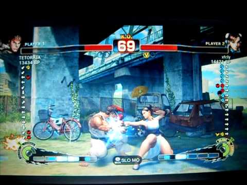 TETORAJA [Ryu] vs xfcly [Chun-Li] SSF4 Japanese Online Ranked Matches