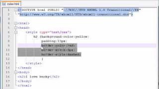 XHTML and CSS Tutorial - 22 - Border