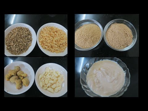 Ginger Garlic Paste/Ginger Garlic Powder | लहसुन अदरक पाउडर को कैसे स्टोर करें साल भर तक