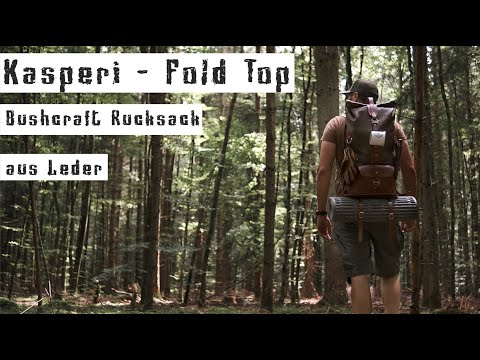 Mein Rucksack für Tagestouren - Kasperi Fold Top Moss Green - Bushcraft Leder Backpack