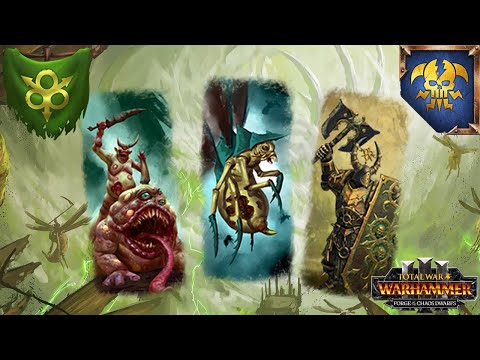 THE PESTILENT HOST - Plague Toad Power and Nurgle Buffs vs. Chaos Dwarfs - Total War Warhammer 3