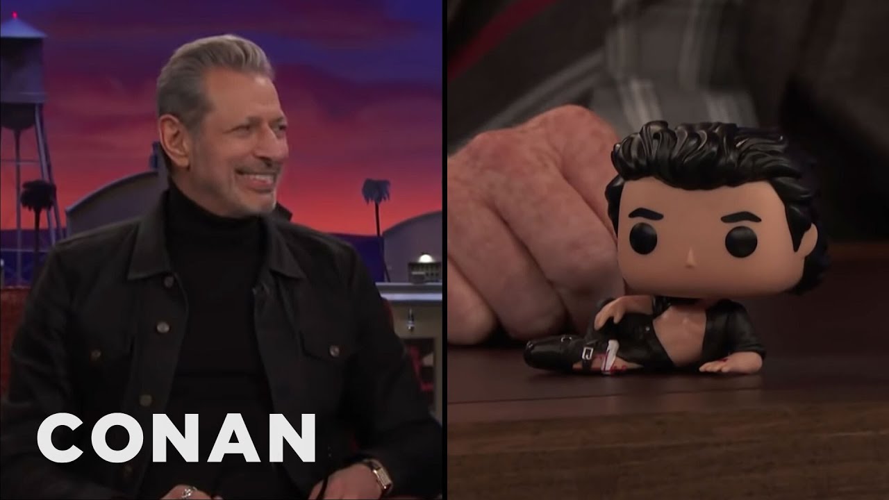 Jeff Goldblum Loves His Jurassic Park Pop! Figures | CONAN on TBS