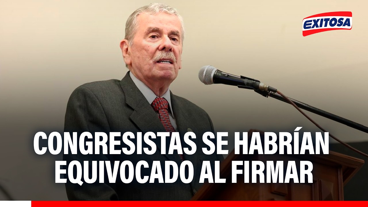🔴🔵Rospigliosi sobre firmas : “En algún punto alguien se ha equivocado y ha arrastrado a los demás”