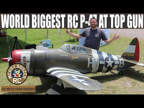 Worlds Largest RC P-47 "Pistol Packin Mama" at  Top Gun 2021 Frank Tiano Built.