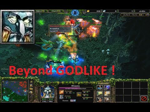 DotA 6.80c - Rhasta, Shadow Shaman Beyond GODLIKE !