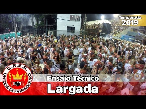 Viradouro 2019 - Bateria no ensaio técnico (Largada) - Apoteose ao vivo