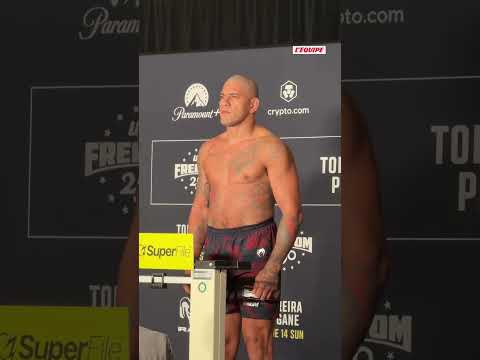 ✅ Pesée validée à 113,8 kg pour Alex Pereira, adversaire de Ciryl Gane #mma #ufc #ufcfreedom #shorts