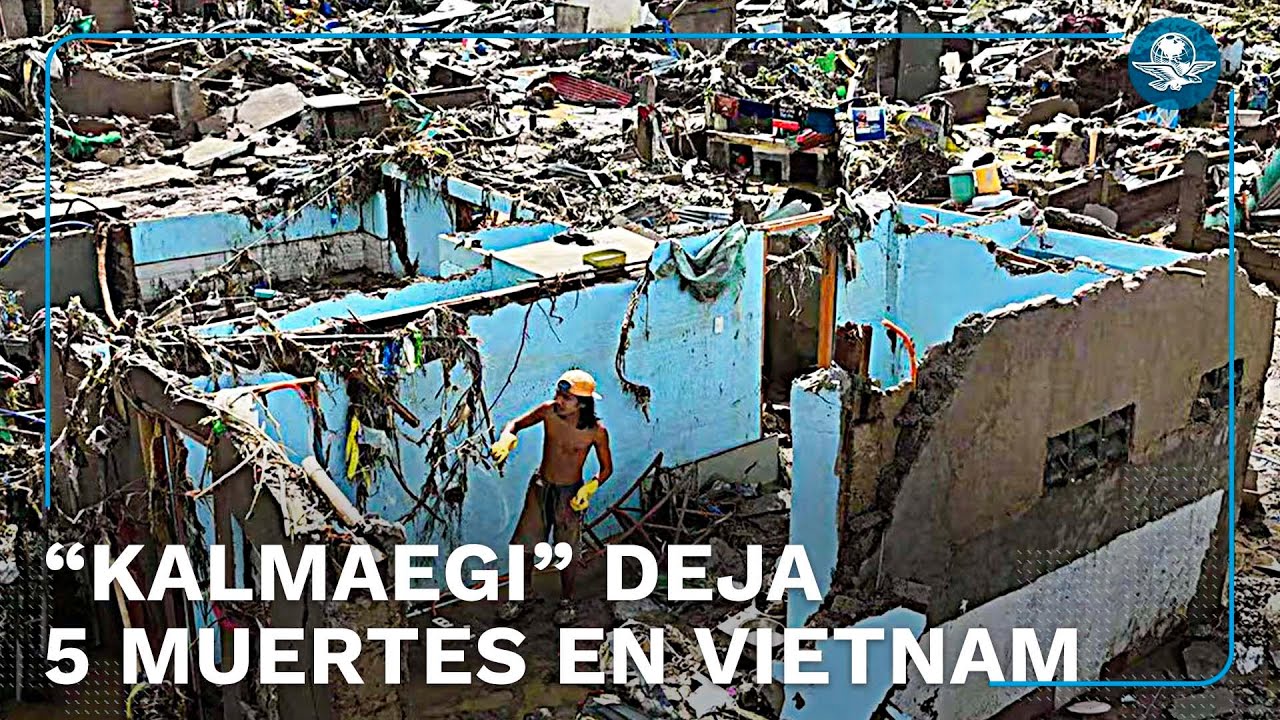Tras dejar 204 muertos en Filipinas, tifón "Kalmaegi" azota Vietnam