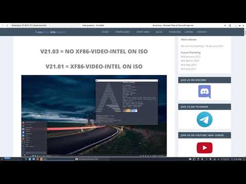 ArcoLinux : 1824 NEWS - What iso to choose in January - v21.01 or v21.03 - what is the difference