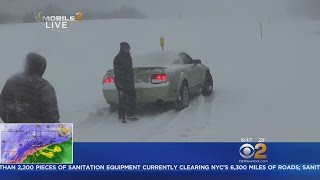 Motorist Gets Stranded In Storm