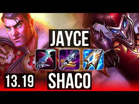 JAYCE vs SHACO (TOP) | 11/4/13, 300+ games, Rank 11 Jayce | JP Challenger | 13.19