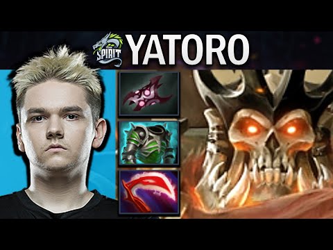 Wraith King Dota 2 Gameplay Yatoro with Armlet and Cuirass