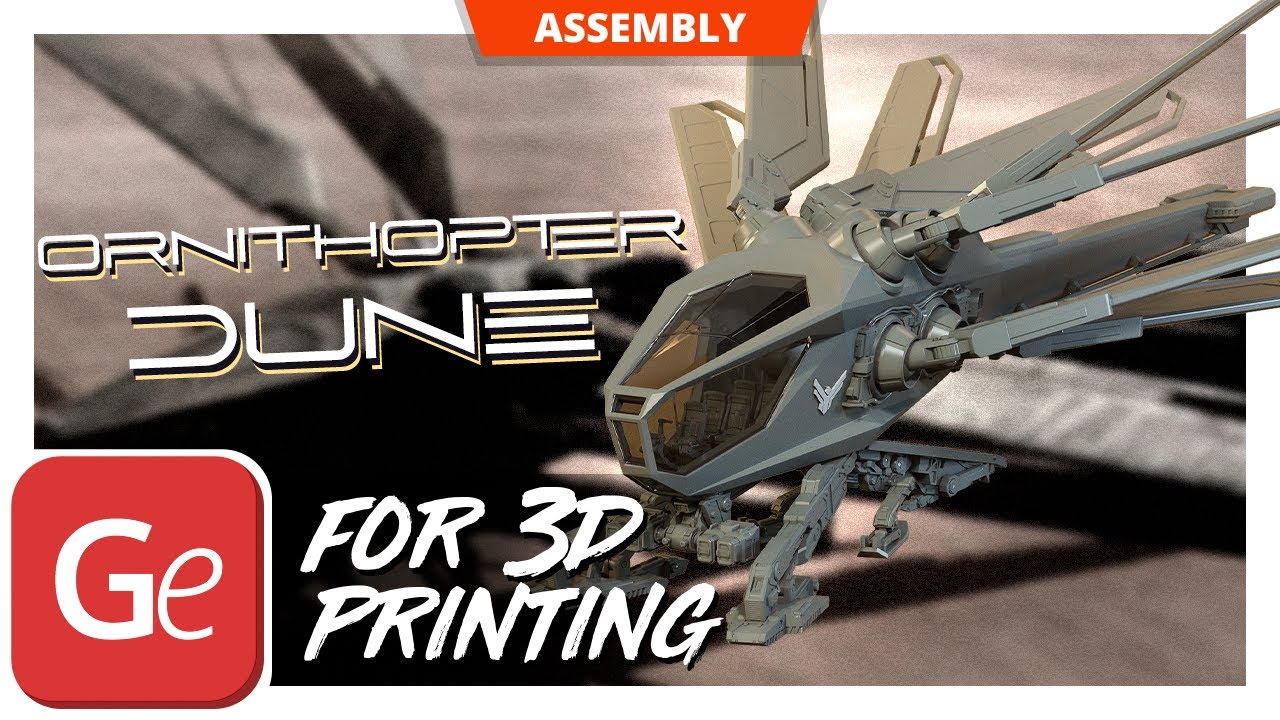 Ornithopter Dune 3D Printing Model | Assembly by Gambody