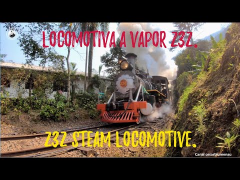 🇧🇷  Locomotiva 232 e o cachorro / Locomotive 232 and the dog - Apiúna/SC - 2024 - (Brasil) #steam