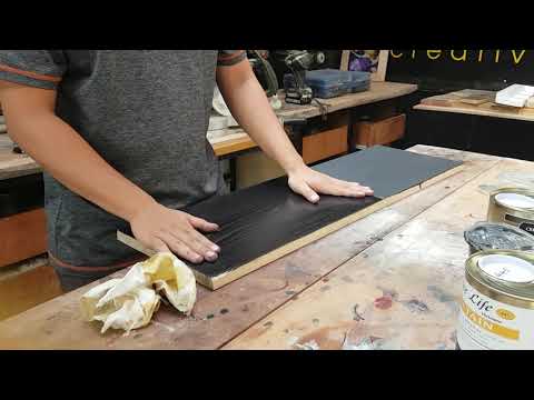 [Sơn lau gỗ] [DIY] Ứng dụng màu Matte Metallic 611 tạo hiệu ứng nổi vân ánh