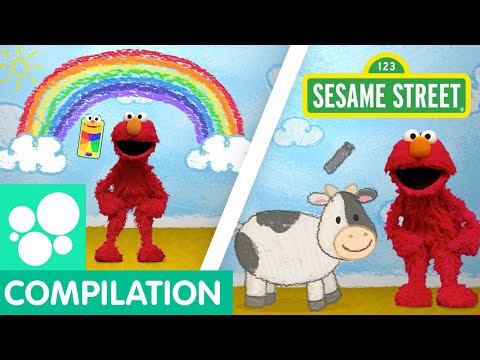 Sesame Street: Make Arts and Crafts with Elmo | Elmo's World Compilation!