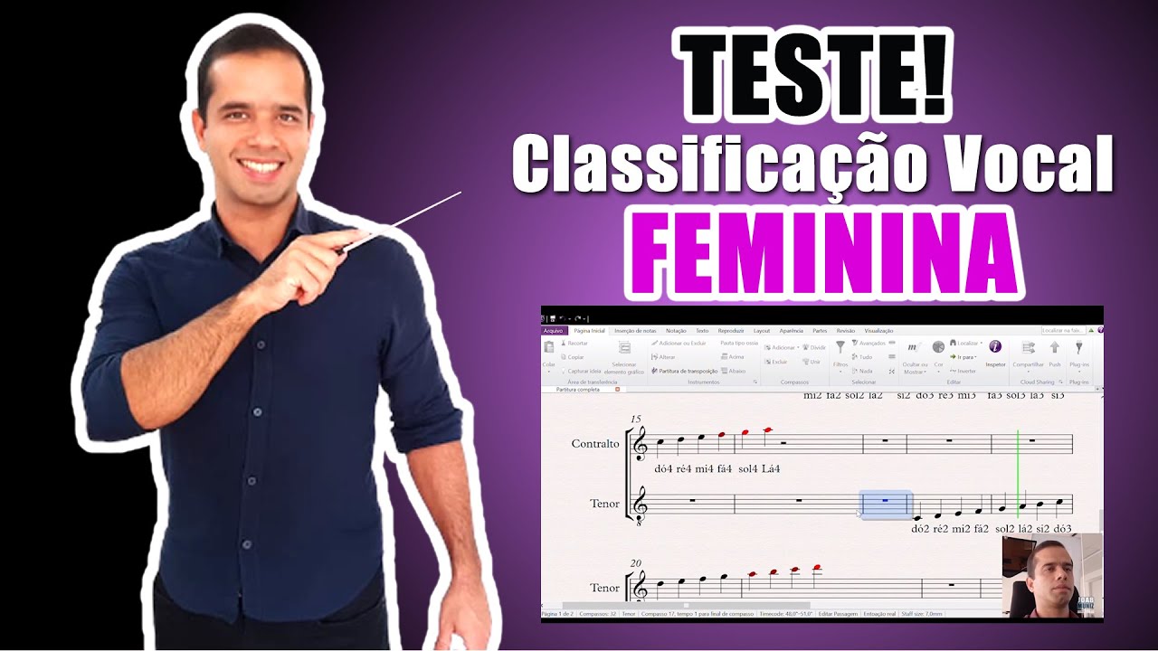 TESTE! Classificação Vocal FEMININA!