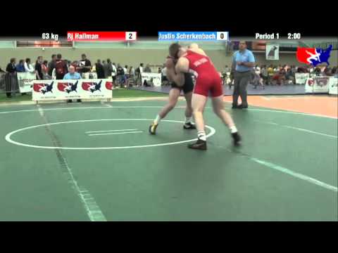 Rj Hallman vs. Justin Scherkenbach at 2013 ASICS University Nationals - FS