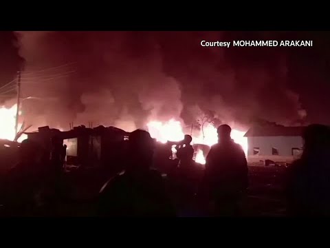 ロヒンギャ難民キャンプで大規模な火災が発生 (Massive fire hits Rohingya refugee camp)