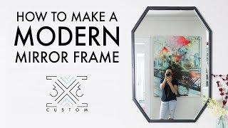 How to Make a Modern Mirror Frame // Woodworking // DIY Project // Scrap Project