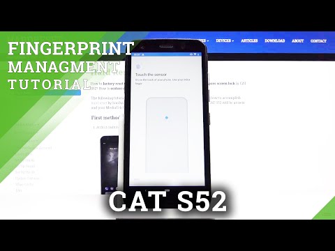 How to Set Up Fingerprint in CAT S52 – Lock Screen Method