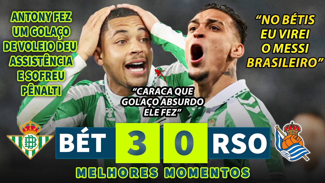 ANT0NY FEZ UM GOLAÇO DE VOLÊIO, DEU ASSISISTÊNCIA E SOFREU PÊNALTI! ANT0NY VIROU O MESSI BRASILEIRO