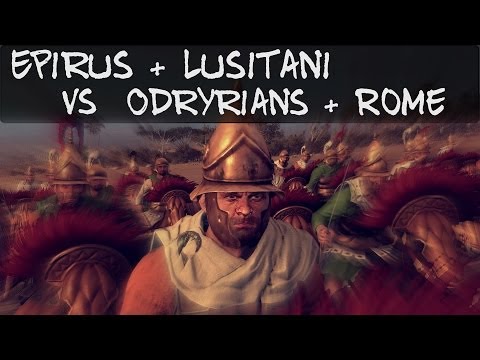Total War Rome 2 Online Battle 86 Epirus + Lusitani vs Odrysians + Rome