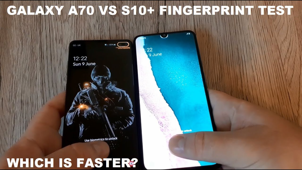 GALAXY A70 VS S10+ FINGERPRINT TEST !