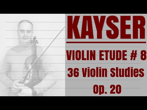 H. Kayser Violin Étude no. 8 from Op. 20 Book 1 by @Violinexplorer
