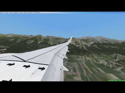 LANDING IN Flughafen Innsbruck LOWI FSX ORBX
