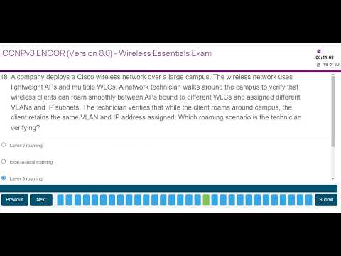 Chapters 17 - 19 Wireless Essentials Exam
