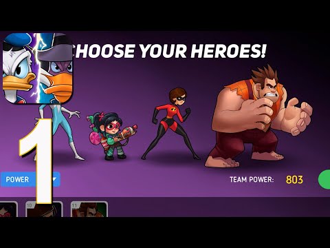 Disney Heroes: Battle Mode - Gameplay Walkthrough part 1(iOS, Android) - YouTube
