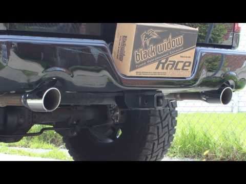 Black Widow Exhaust Race venom Ram1500 Hemi 5.7 cold start