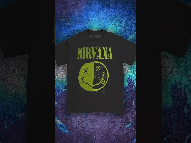 Vídeo relacionado con Rock Off officially licensed products Nirvana Happy Face Glow Box Oficial Camiseta para Hombre (Small)