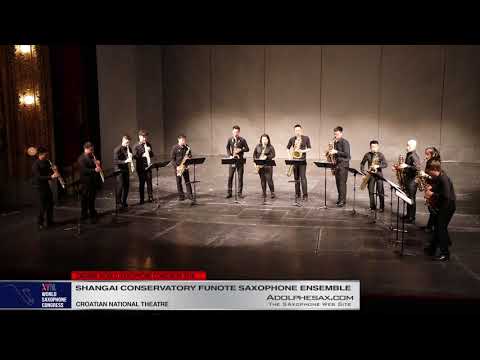 Golliwogg´s Cakewalk by Claude Debussy   Shanghai Conservatory Saxophone Ensemble   XVIII