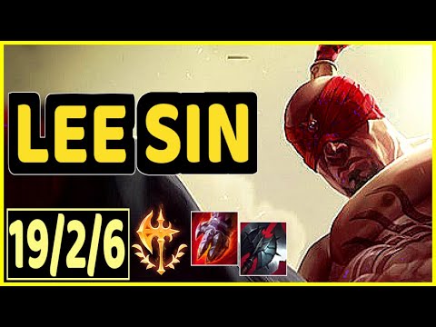 LEE SIN VS NIDALEE - 19/2/6 KDA JUNGLE GAMEPLAY CHALLENGER I