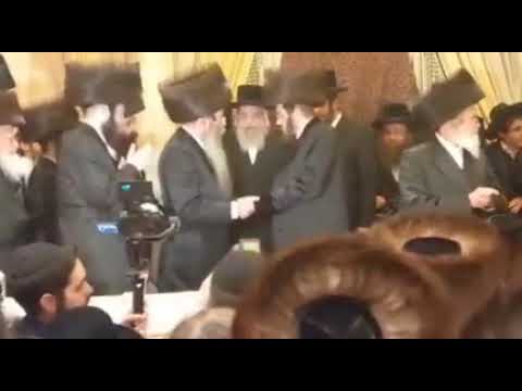 Sadigura Rebbe Dancing At Shapira Wosner Wedding - Adar I 5782