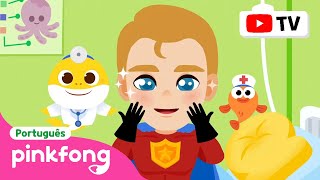 Dr.Bebê Tubarão Trata Super-Heróis!🦸‍♂️🏥 | +Completo | Pinkfong, Bebê Tubarão! Canções para Crianças