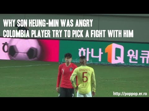 Colombia player spat on Son Heung-min,Davinson Sanchez tried to stop them (Post-match)